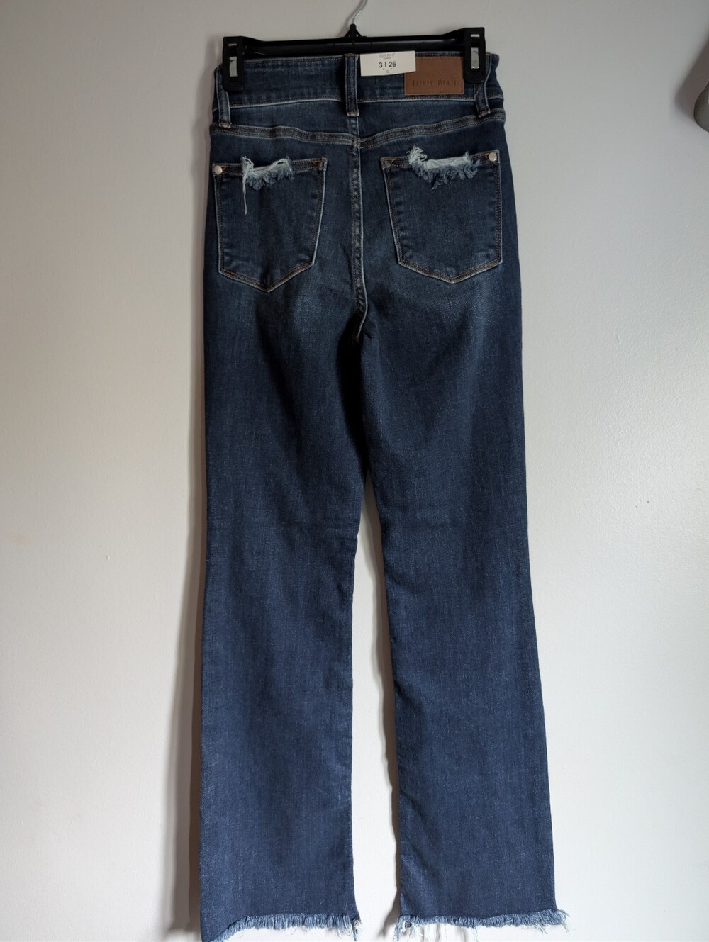 Judy Blue Dark Blue High-Rise Flare Jeans - Picture 2 of 5